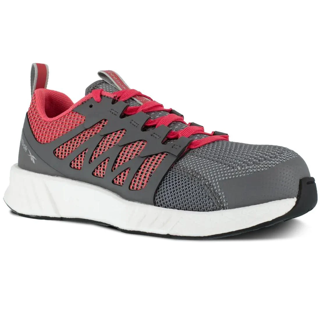 Women's Fusion Flexweave Composite-Toe Athletic Work Shoe Grey/Pink - Image 2