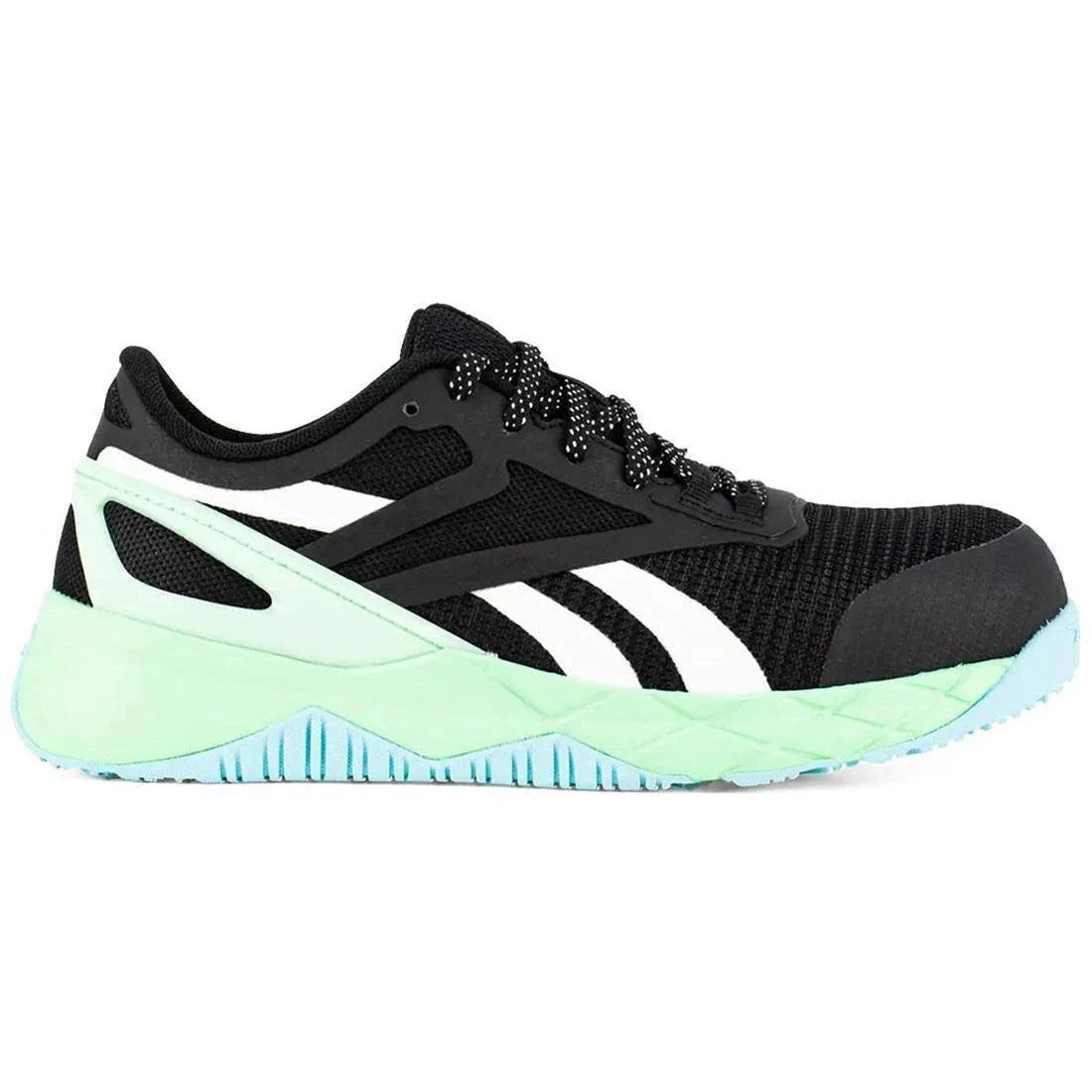 Women's Nanoflex Tr Composite-Toe Athletic Work Shoe Black/Seafoam Green