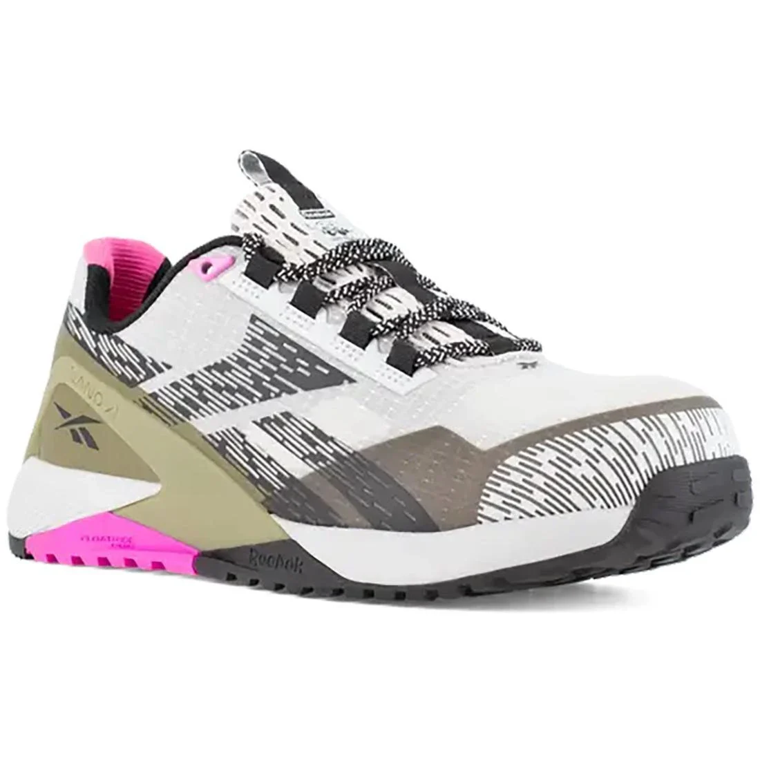 Women's Nano X1 Adventure Composite-Toe Athletic Work Shoe Army Green/Pink - Image 4
