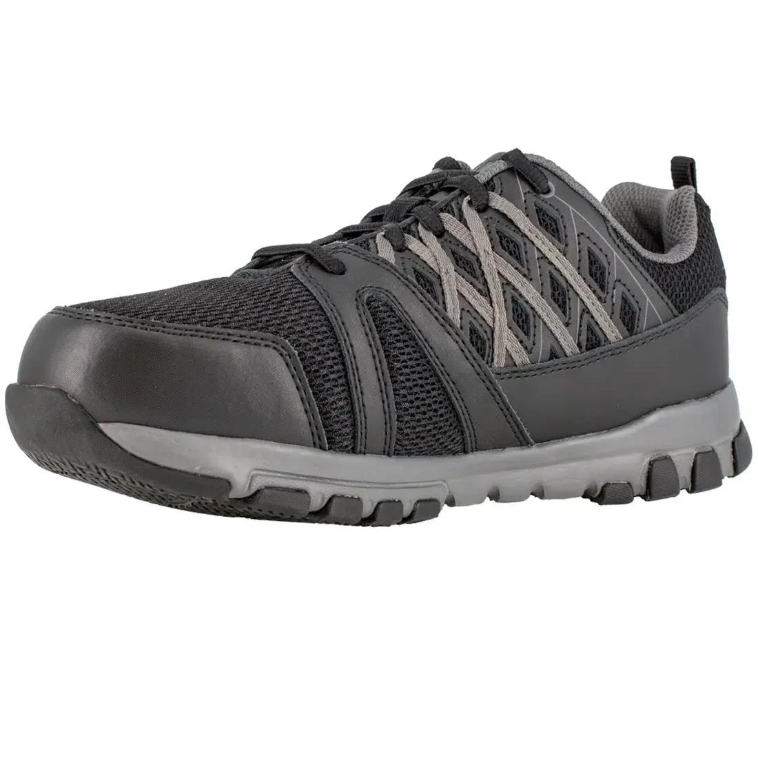 Women's Sublite Steel-Toe Athletic Work Shoe Black/Grey - Image 4