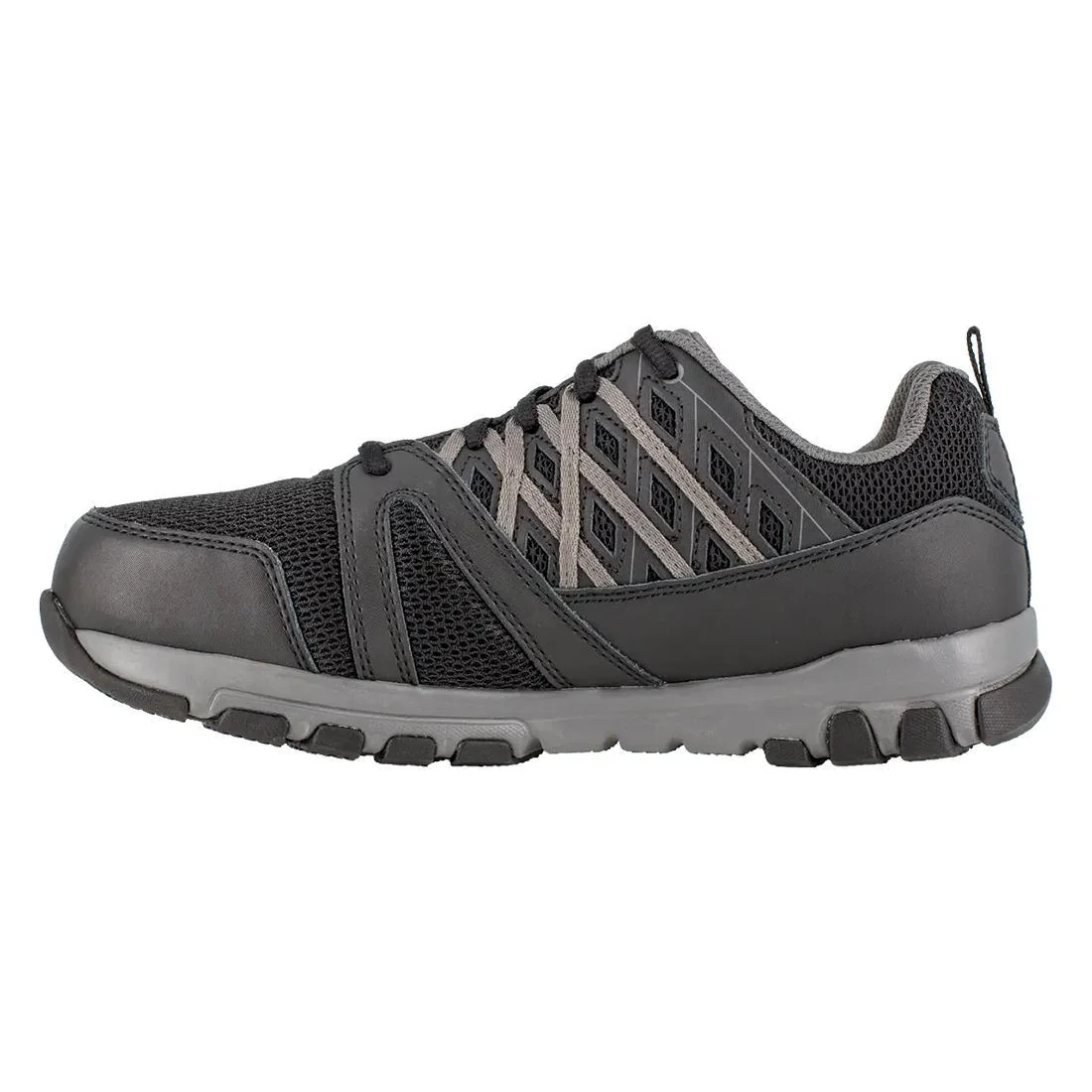 Women's Sublite Steel-Toe Athletic Work Shoe Black/Grey - Image 5