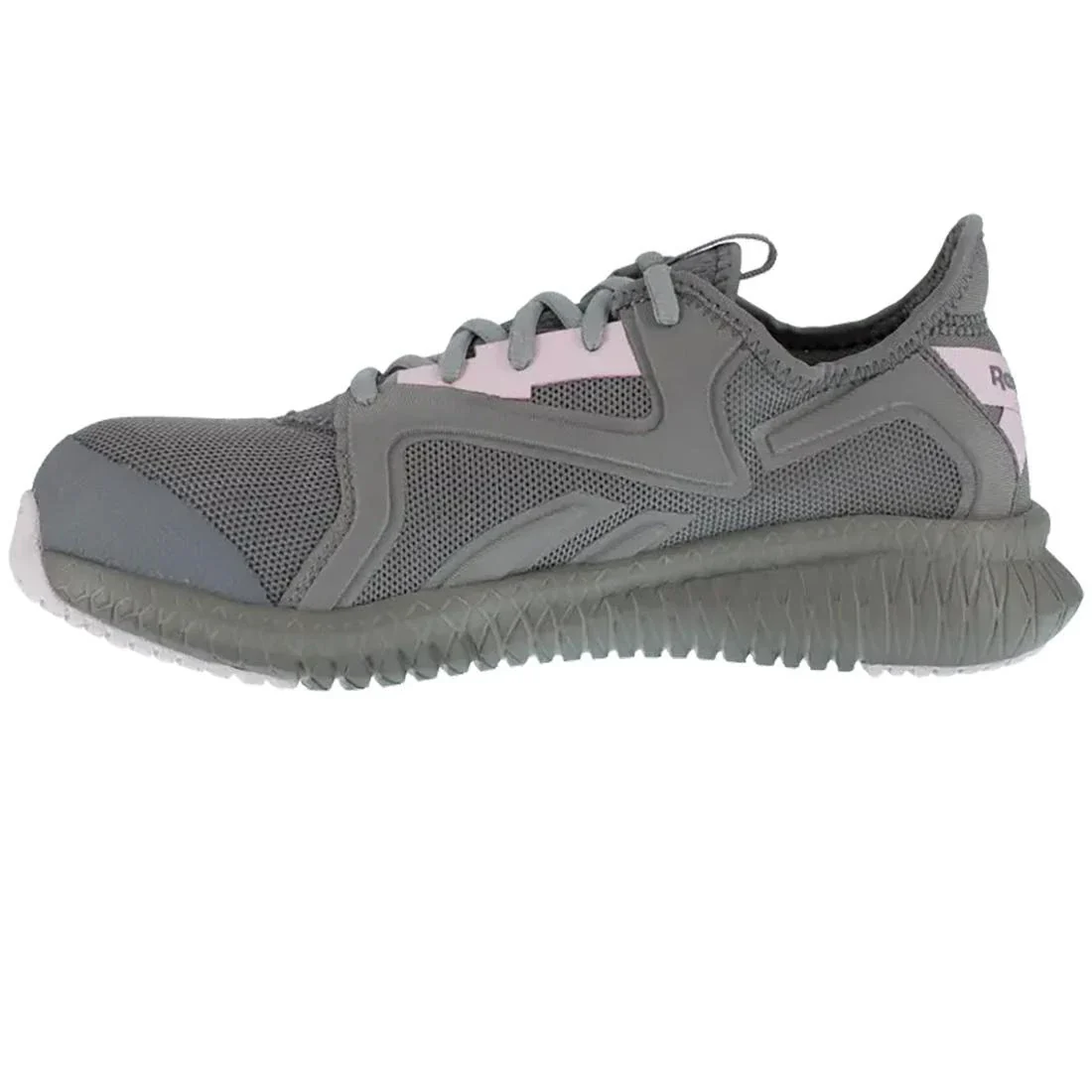 Women's Flexagon 3.0 Composite-Toe Athletic Work Shoe Grey/Pink - Image 5