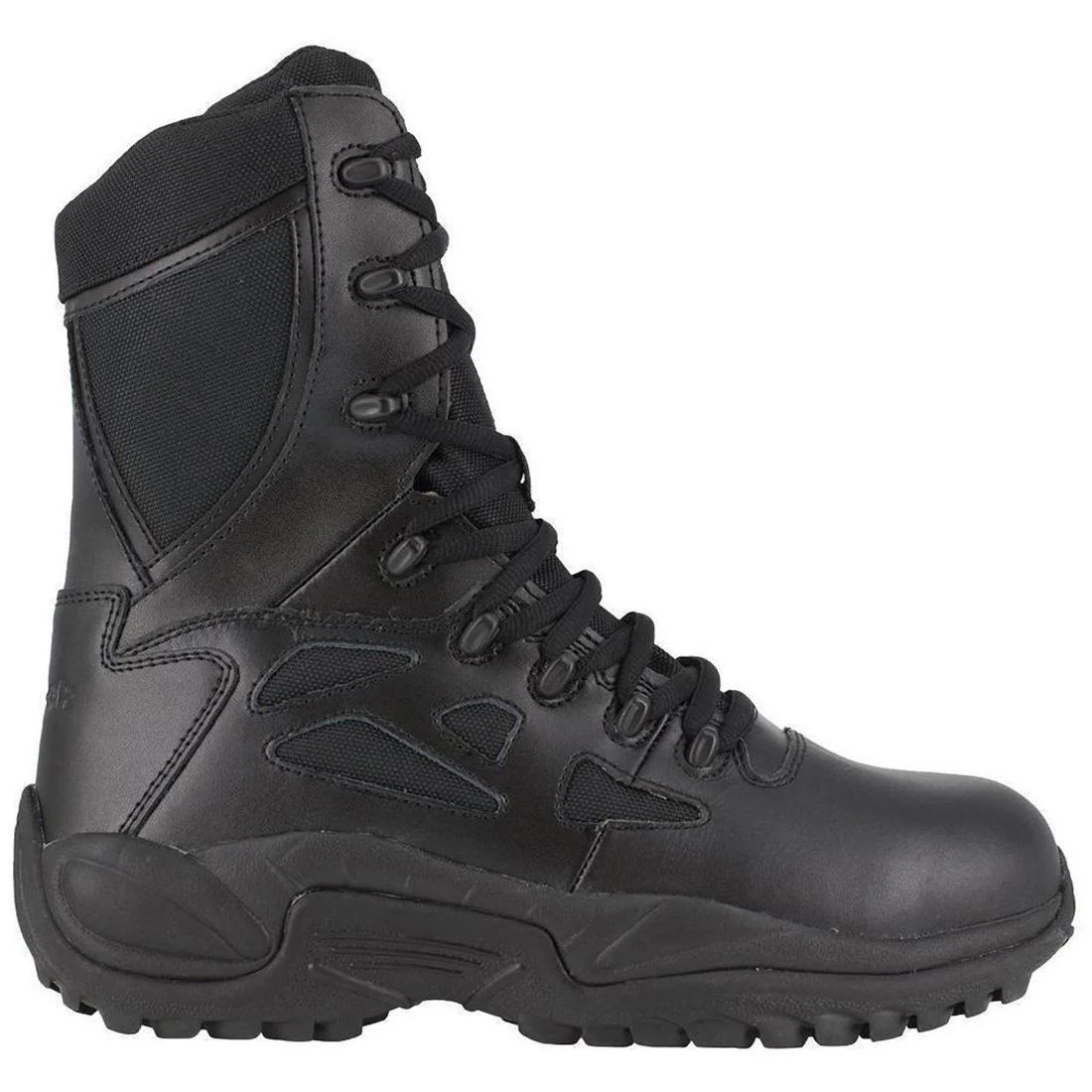 Women's Rapid Response Rb 8 Inch Composite-Toe Military Work Boot Black