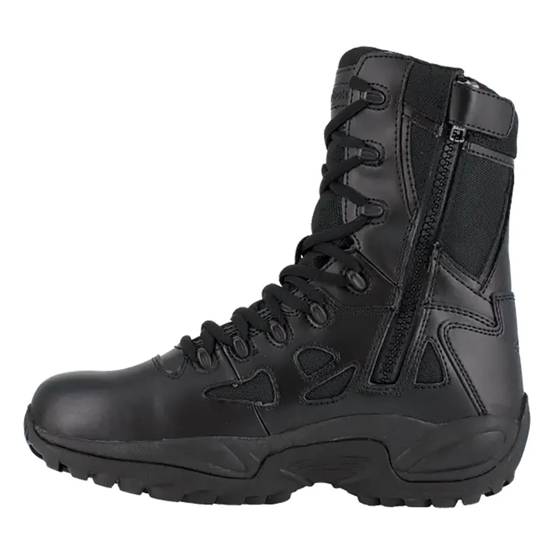 Women's Rapid Response Rb 8 Inch Soft-Toe Waterproof Military Work Boot Black - Image 5