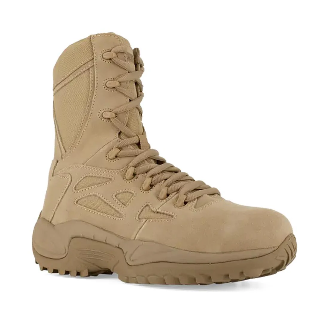Women's Rapid Response Rb 8 Inch Composite-Toe Military Work Boot Desert Tan - Image 3