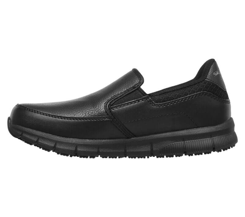 Women's Nampa Slip-on Annod Relaxed Fit Slip Resistant Shoe Black - Image 5