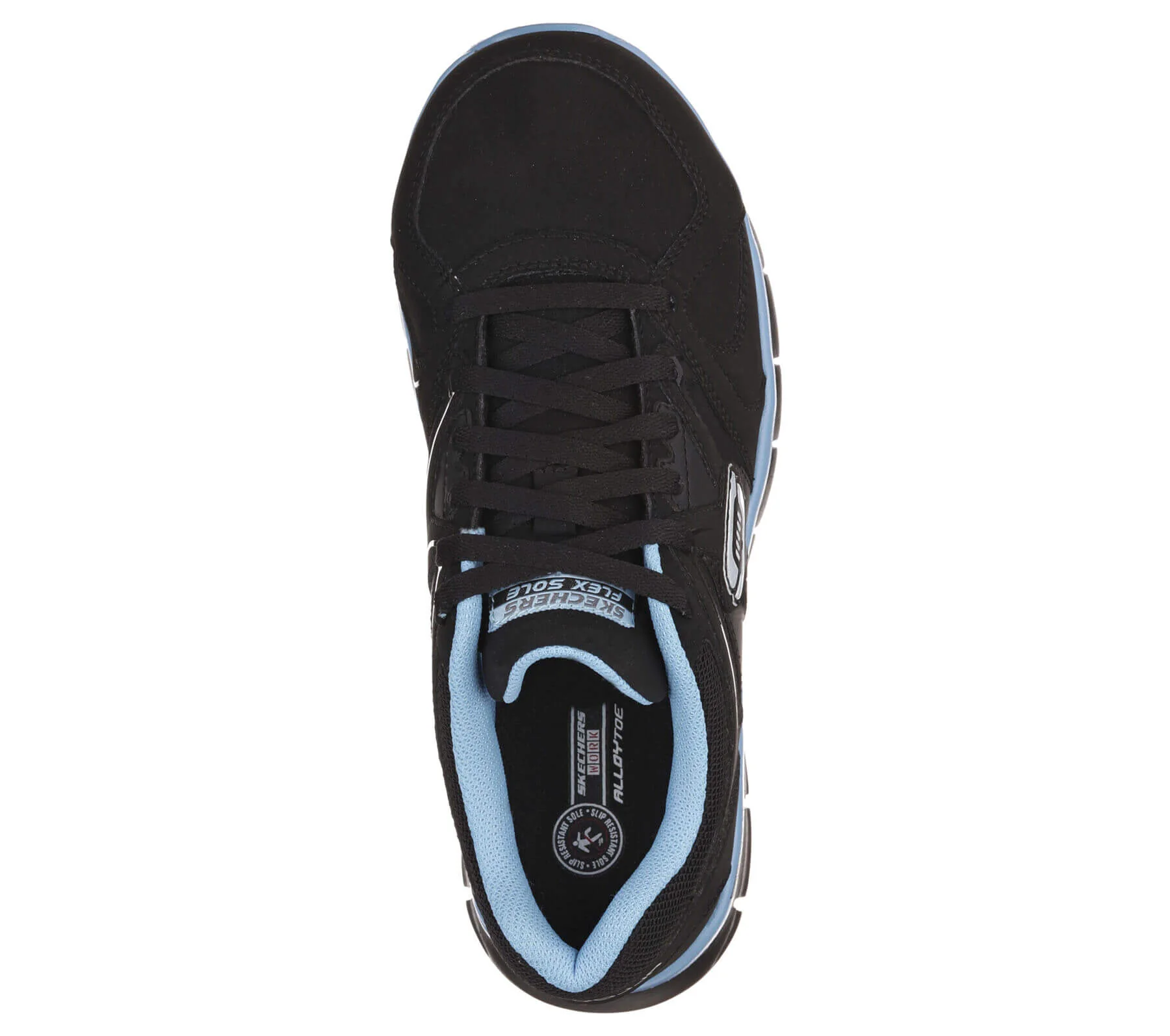 Women's Sandlot Synergy: Alloy-Toe Work Shoe Black/Blue - Image 4
