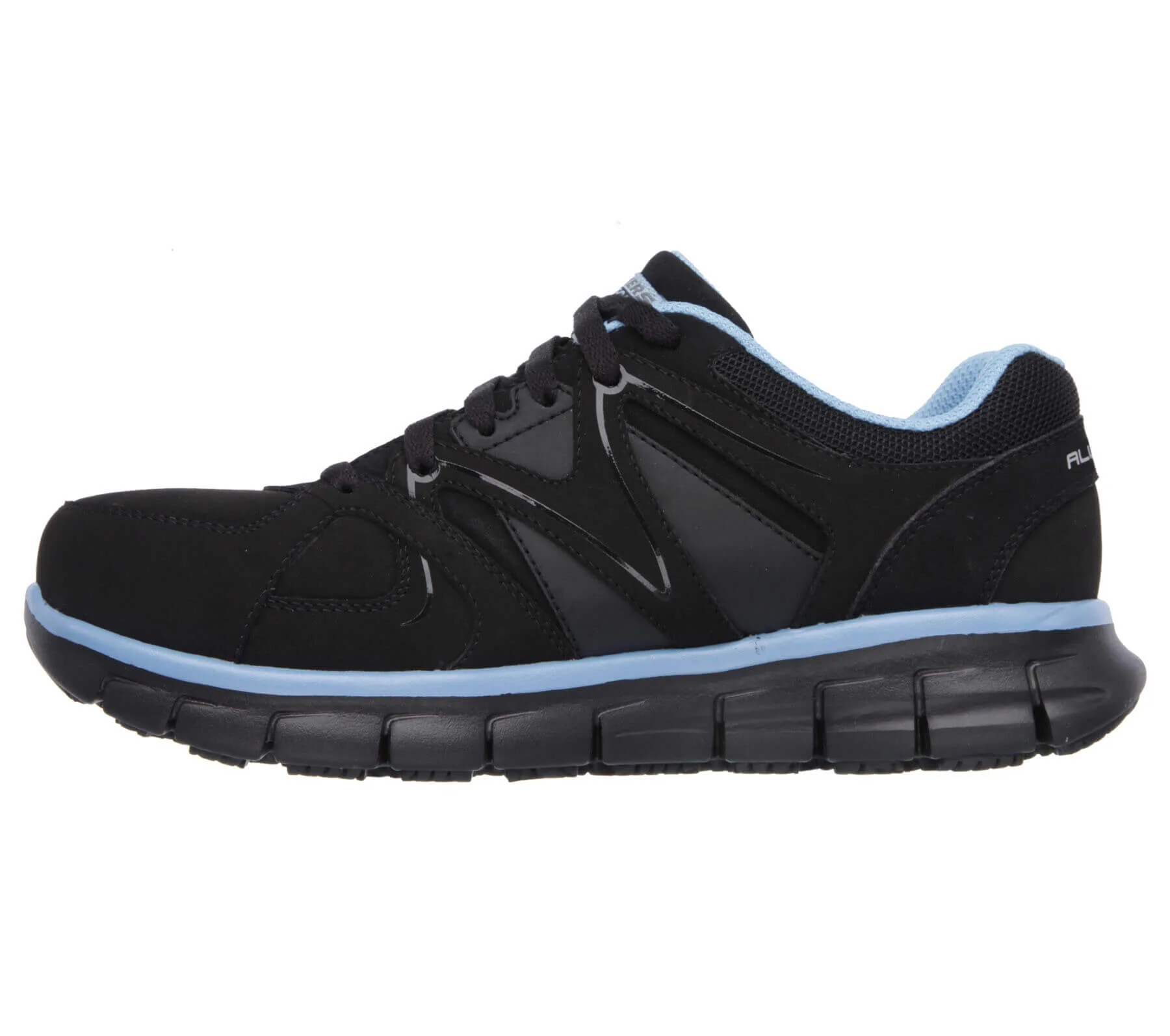 Women's Sandlot Synergy: Alloy-Toe Work Shoe Black/Blue - Image 5
