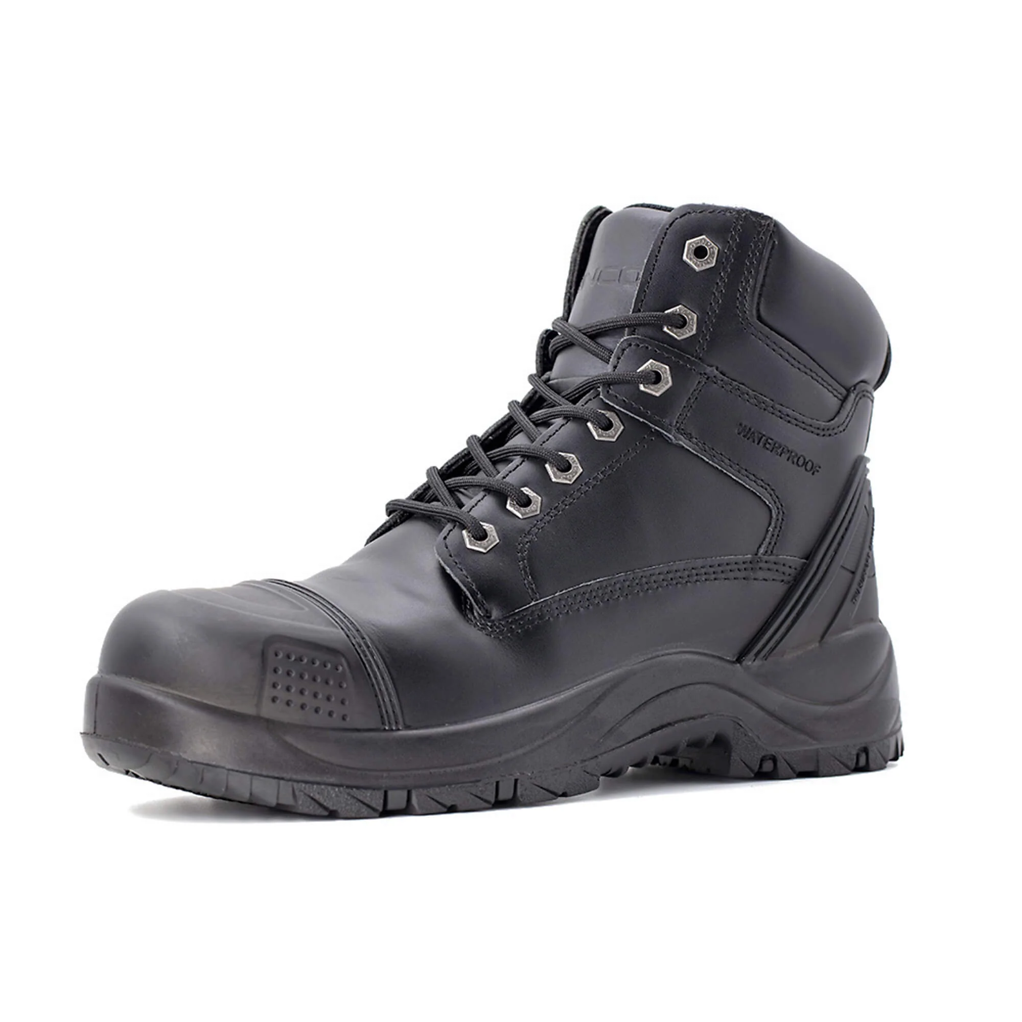 6" Composite-Toe Work Boots Waterproof Black - Image 3