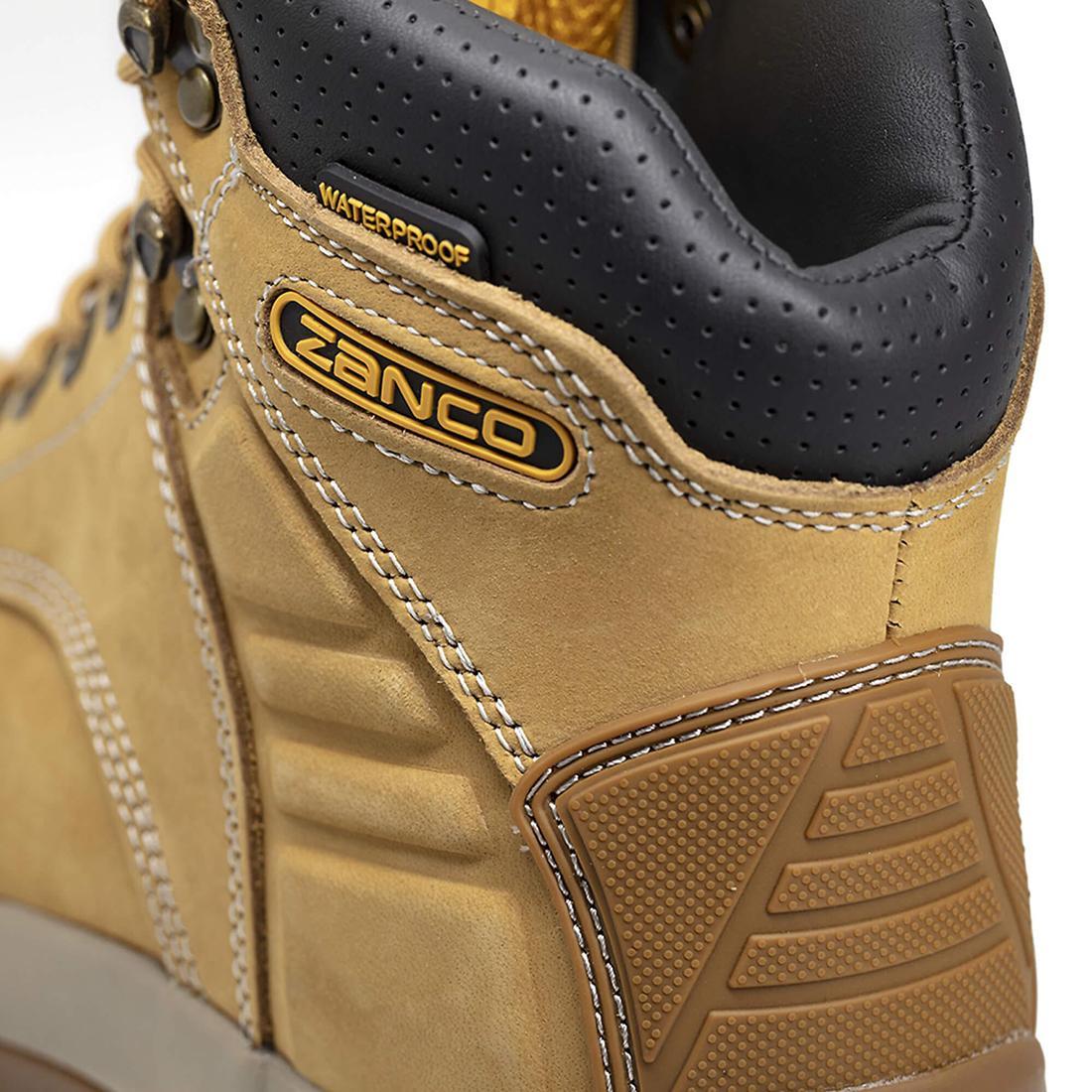 6" Steel Toe Work Boot Waterproof Wheat - Image 6